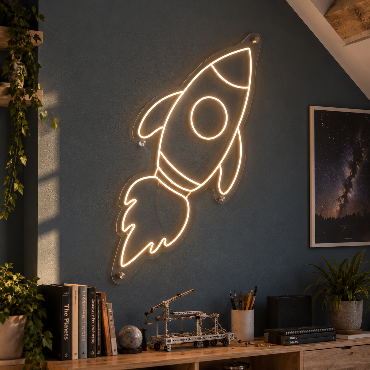 Rocket 2 - Neon Sign