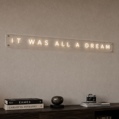 IT WAS ALL A DREAM - Neon Sign