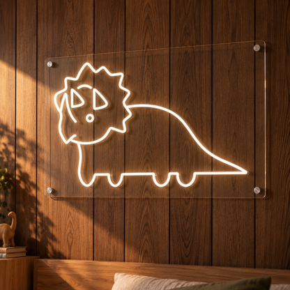 Triceratops - Neon Sign