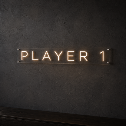 Player 1 - Neon Sign