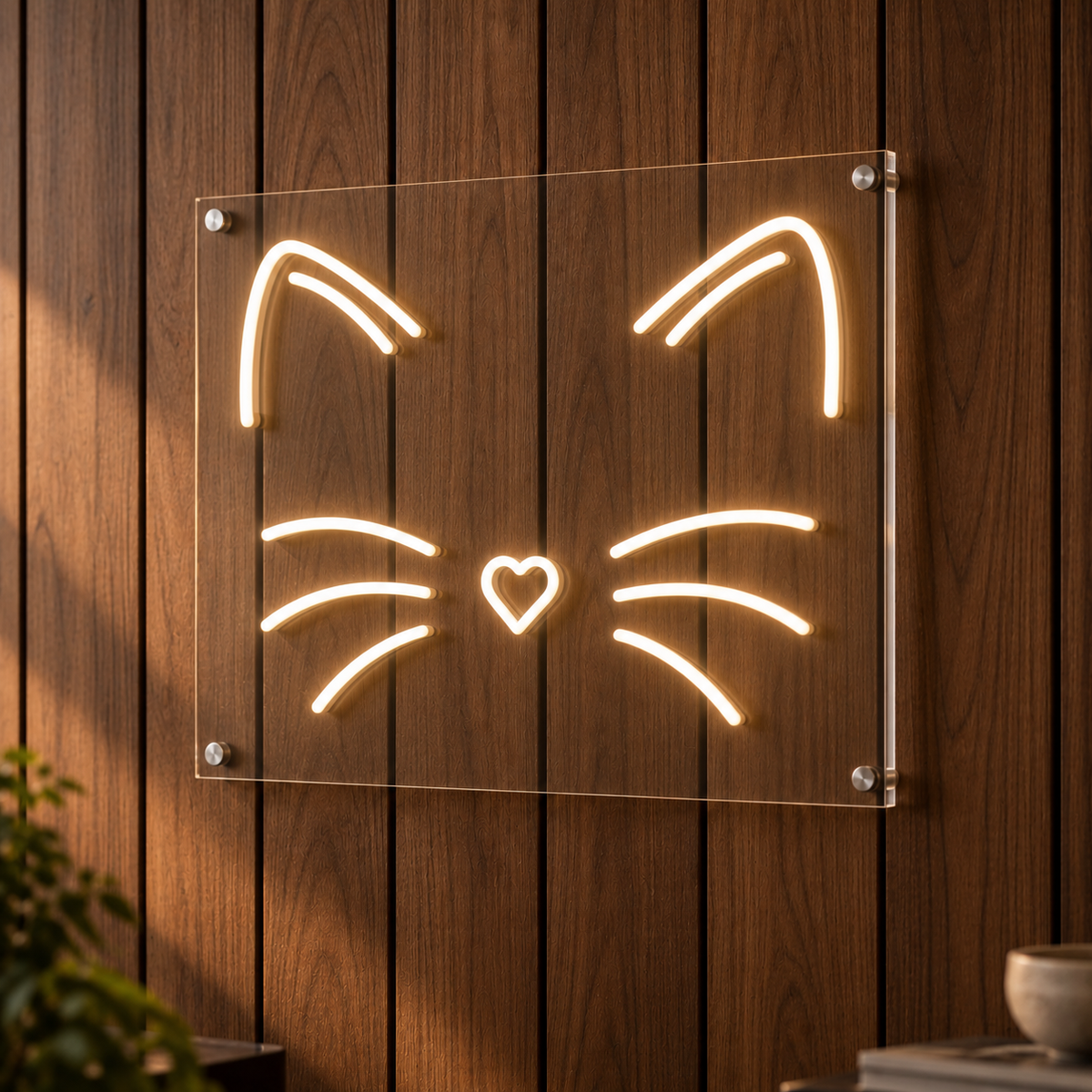 Cat Whiskers - Neon Sign