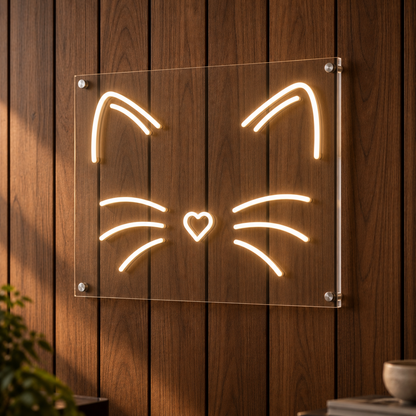 Cat Whiskers - Neon Sign