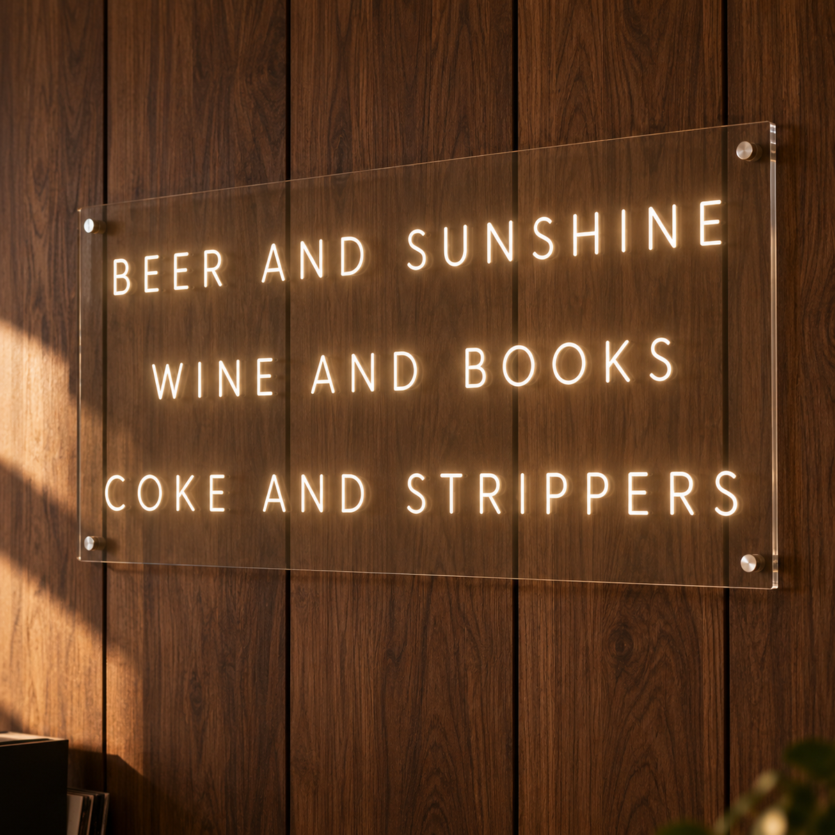 Simple Pleasures - Neon Sign