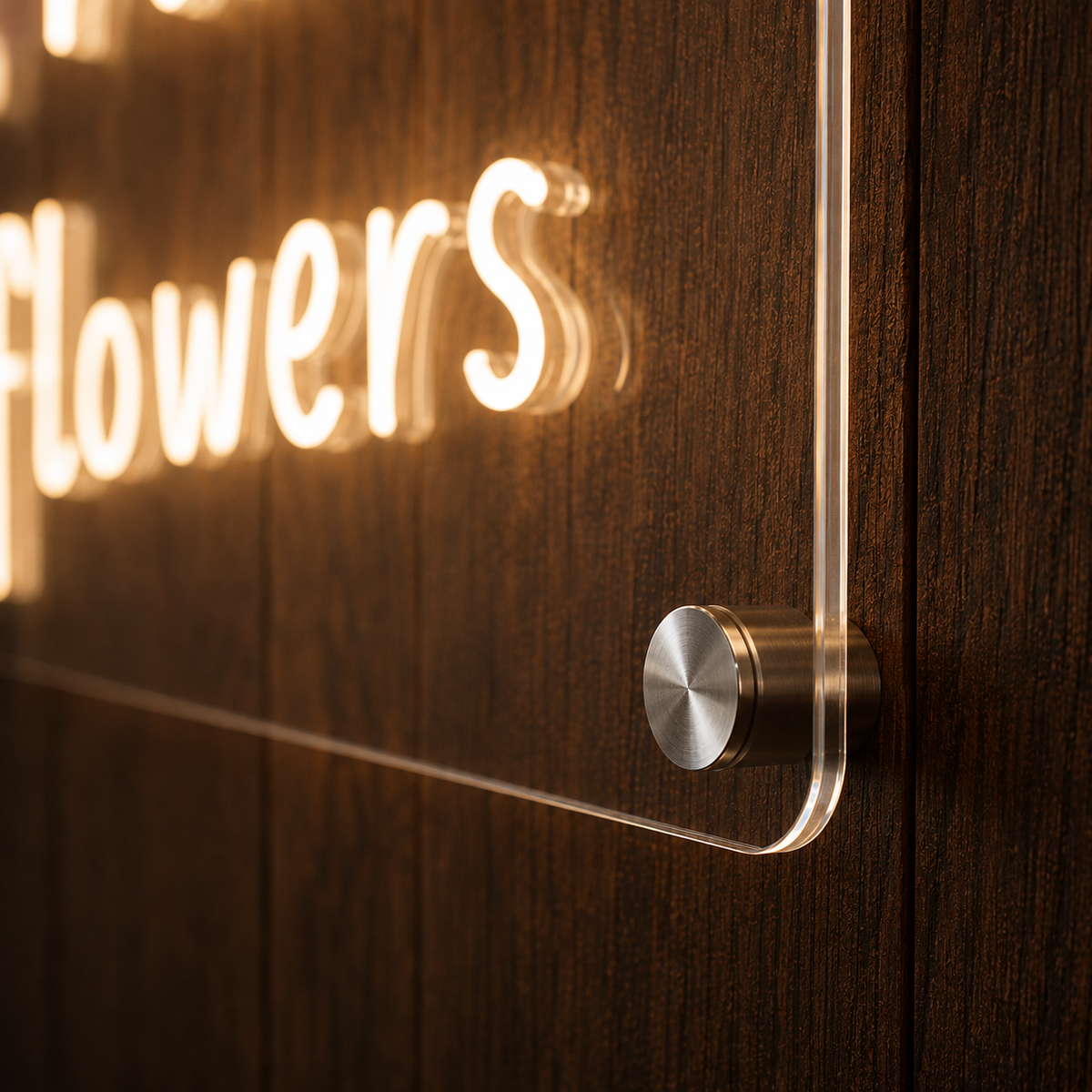 No Rain, No Flowers  - Neon Sign
