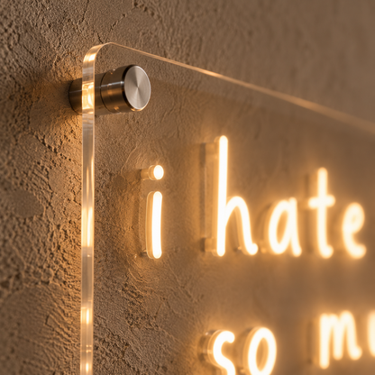 Love, Hate Golf - Neon Sign