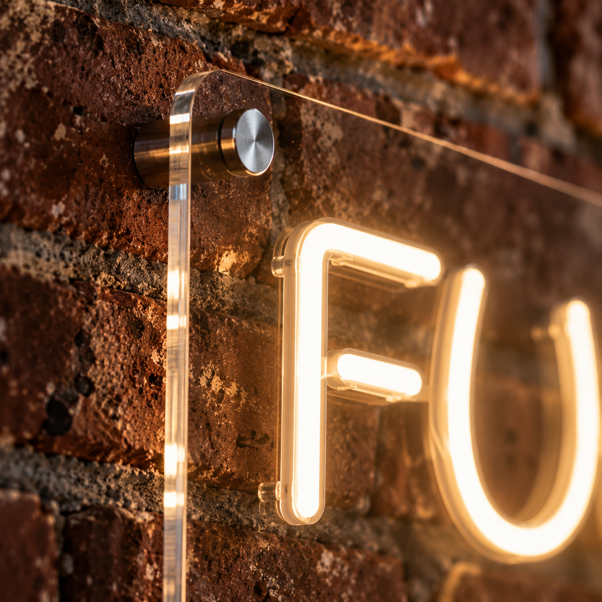 F Your Bad Vibes Bro - Neon Sign