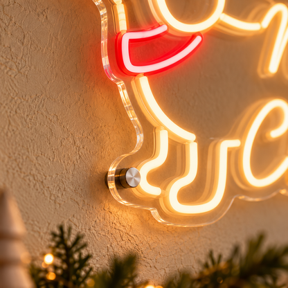 Sausage Dog Merry Christmas - Neon Sign