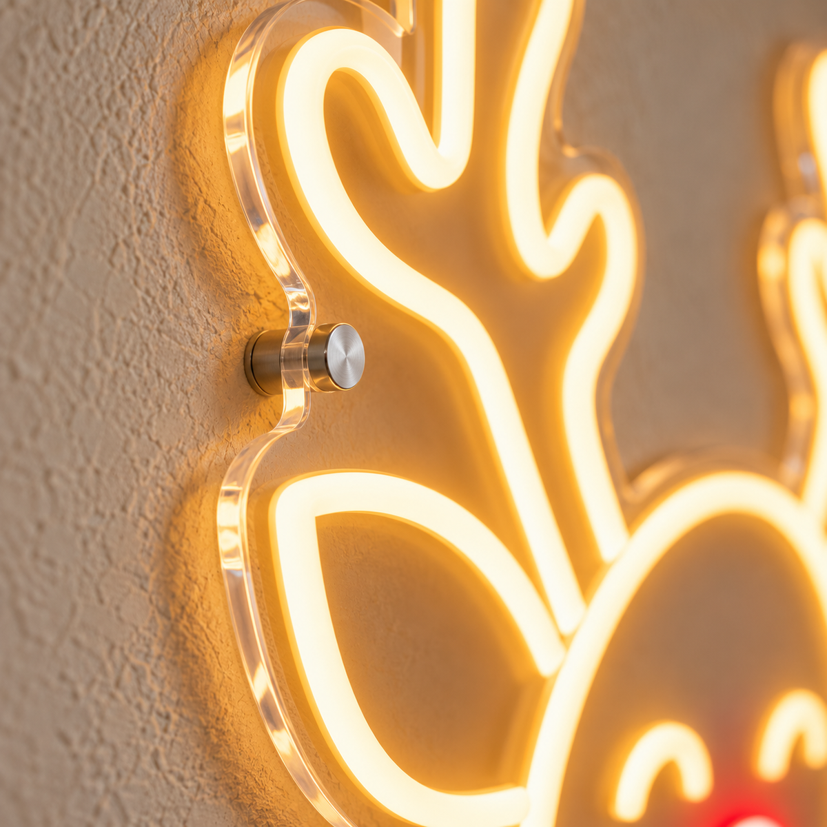 Red Nose Reindeer - Neon Sign