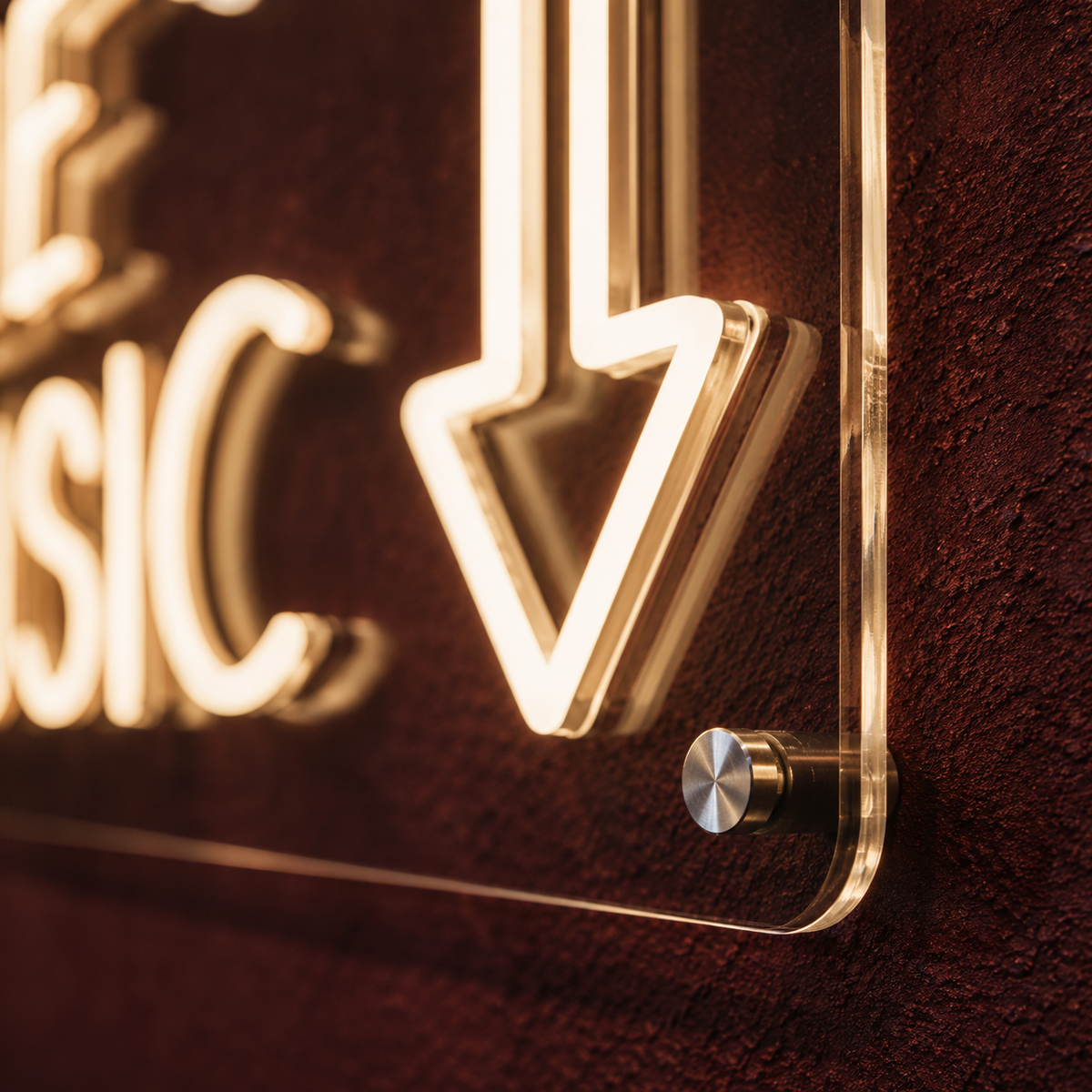 Live Music - Neon Sign