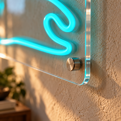 Diver and Ray - Neon Sign