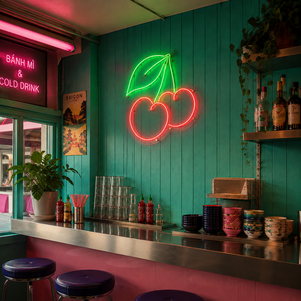 Cherrys - Neon Sign