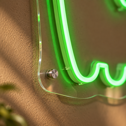 Long Neck Dino - Neon Sign