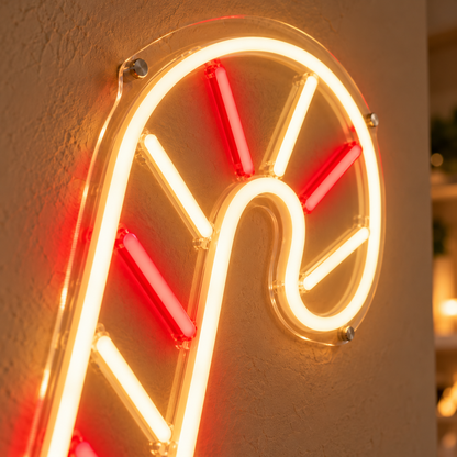 Candy Cane - Neon Sign
