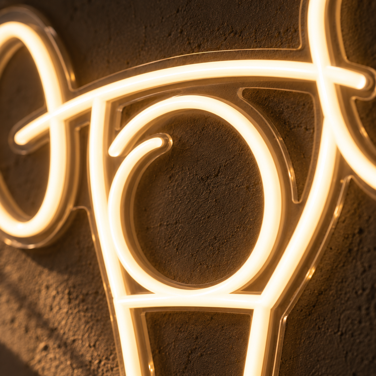 Stickman Weightlifting - Neon Sign