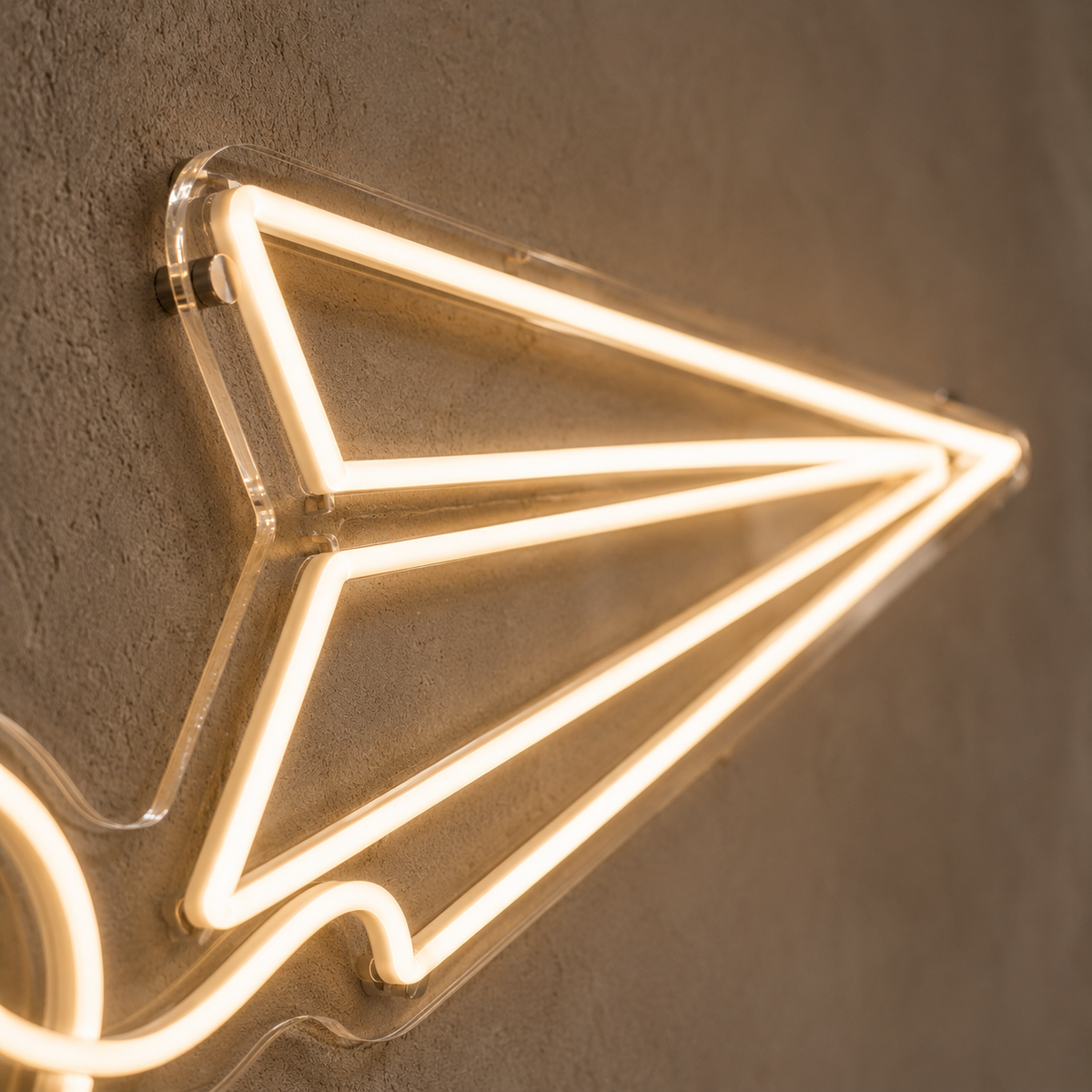 Paper Plane - Neon Sign