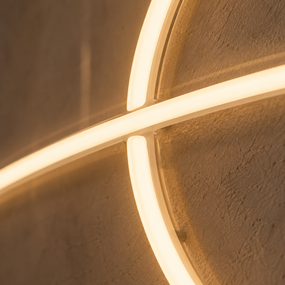 Line Drawn Planet - Neon Sign