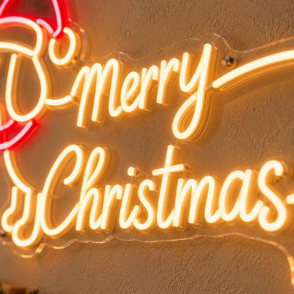 Sausage Dog Merry Christmas - Neon Sign
