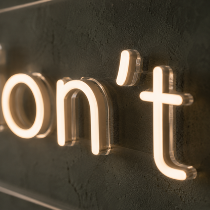 I Simply Don't Give a F**k - Neon Sign