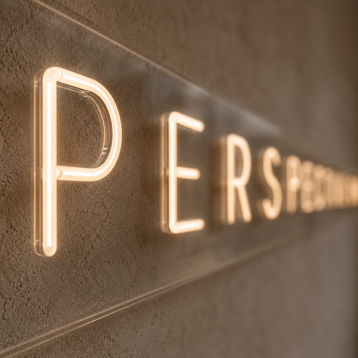 PERSPECTIVE IS EVERYTHING - Neon Sign