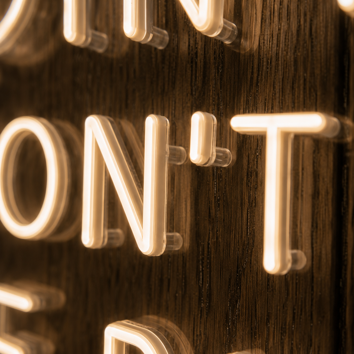 Nobody Cares If You Don't Go To The Party - Neon Sign