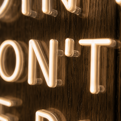 Nobody Cares If You Don't Go To The Party - Neon Sign