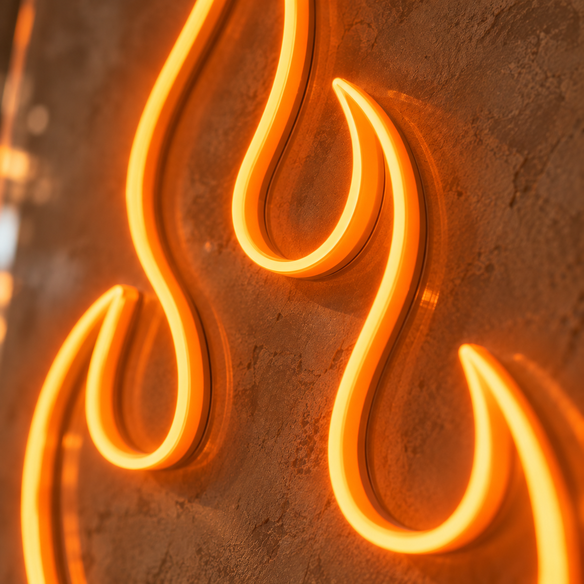 Flame - Neon Sign