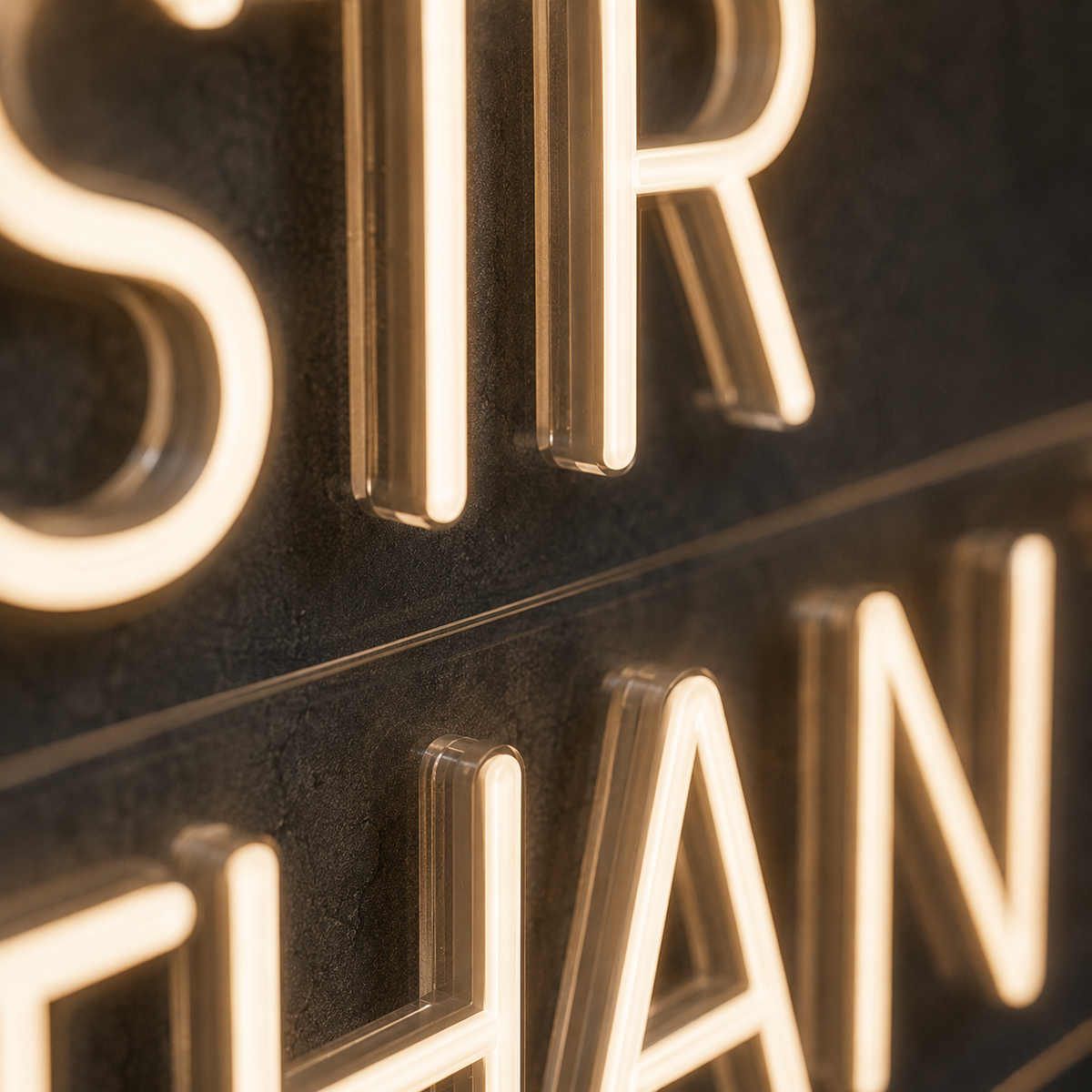 Stronger Than Yesterday - Neon Sign