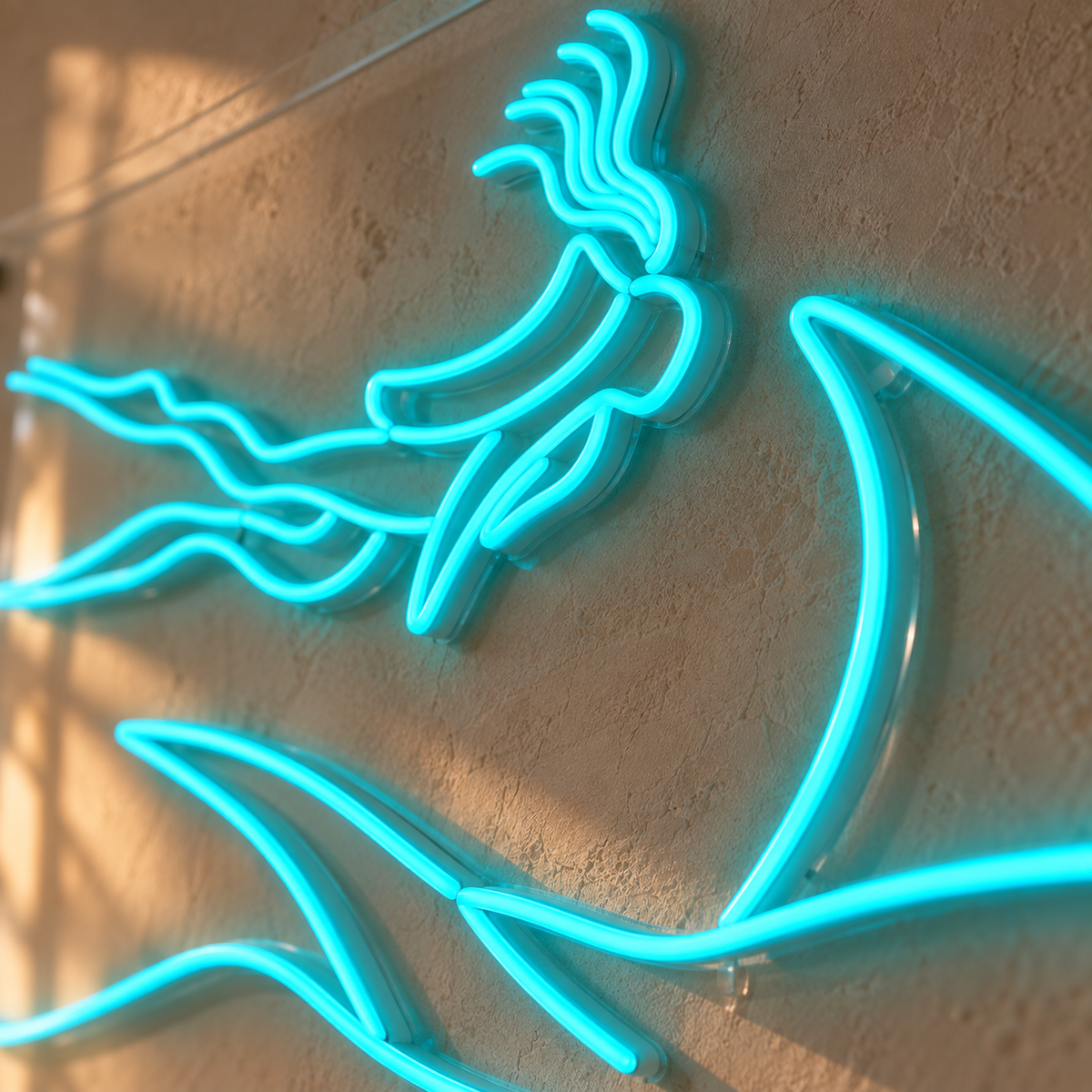 Diver and Ray - Neon Sign
