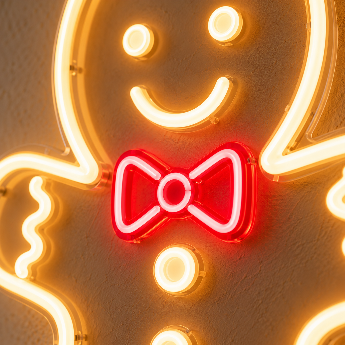 Gingerbread Man - Neon Sign