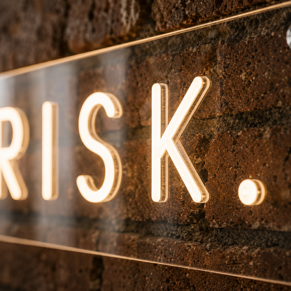 Run The Risk - Neon Sign