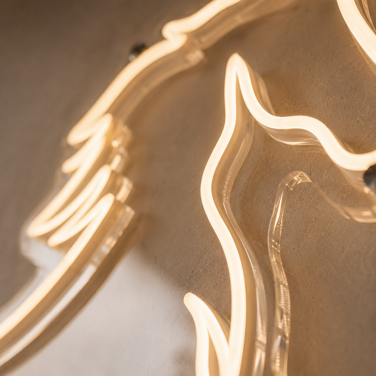 Horse Jumping - Neon Sign