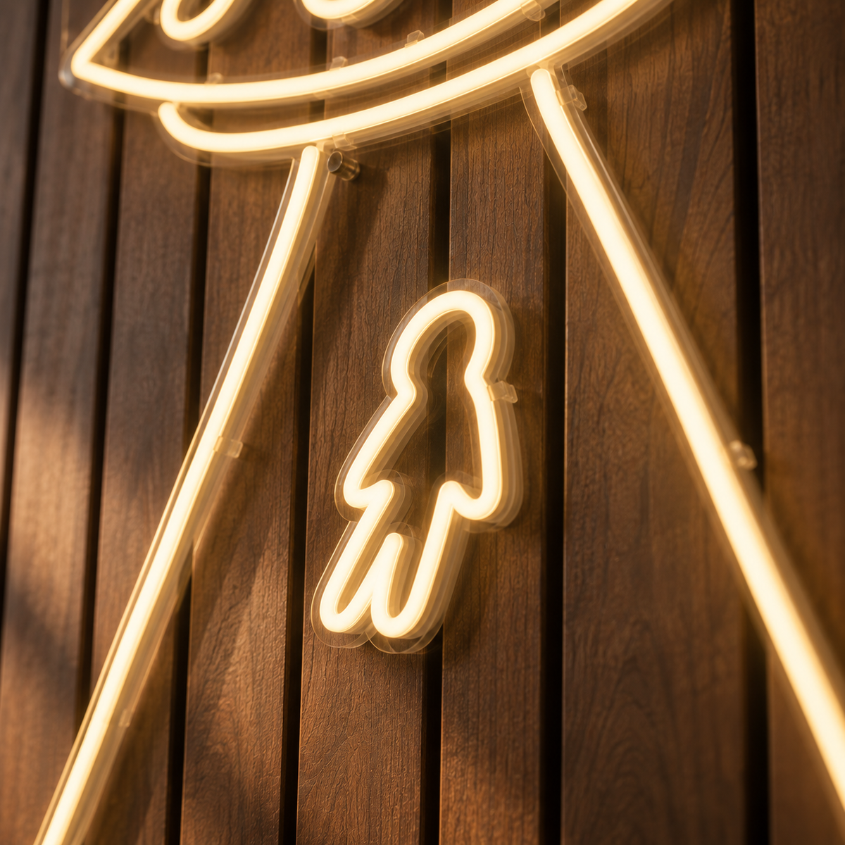 "Bye" - Neon Sign
