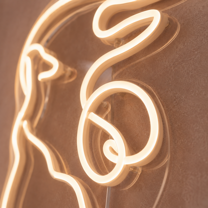 Lion and Cub - Neon Sign