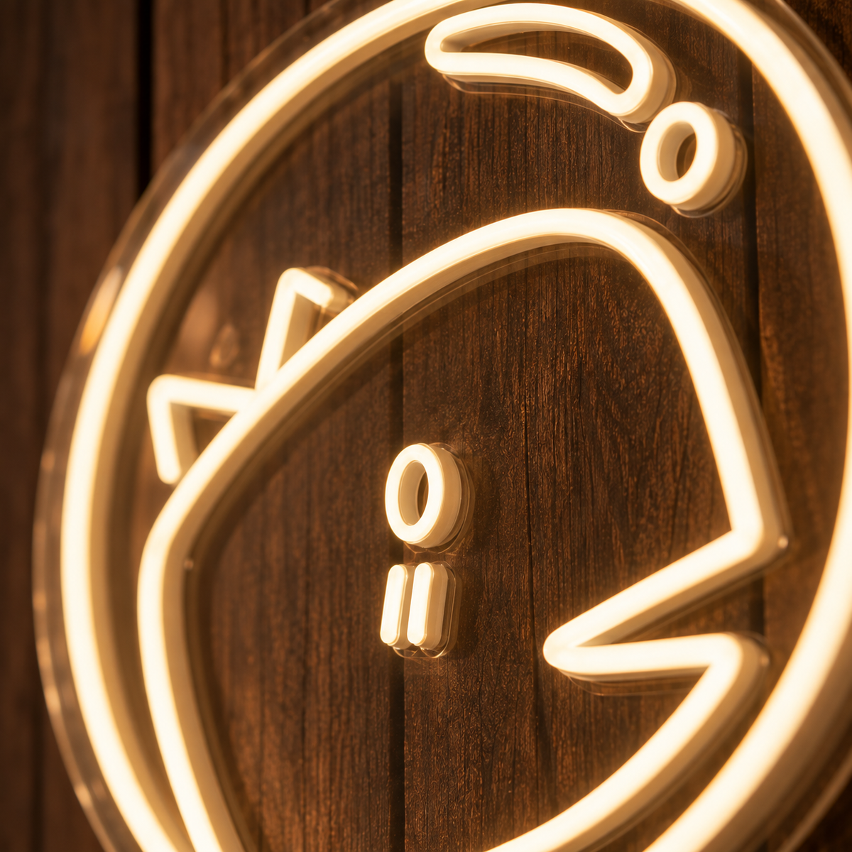 T-rex Bubble Head (single line) - Neon Sign