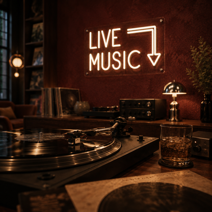 Live Music - Neon Sign