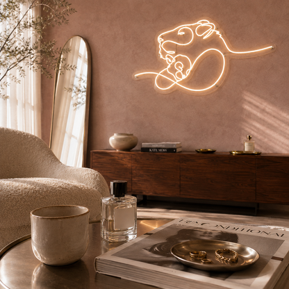 Lion and Cub - Neon Sign