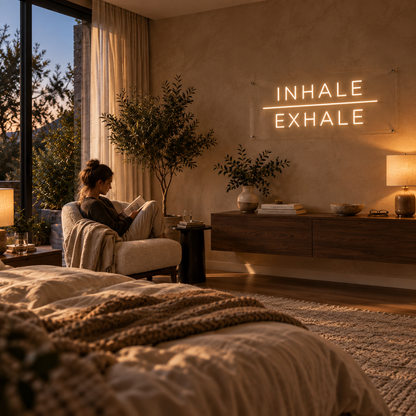 INHALE | EXHALE - Neon Sign