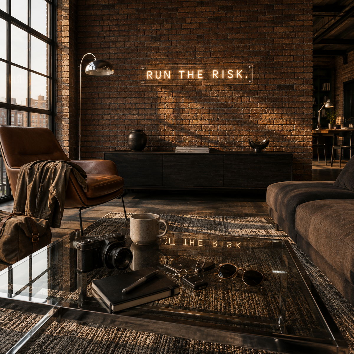 Run The Risk - Neon Sign