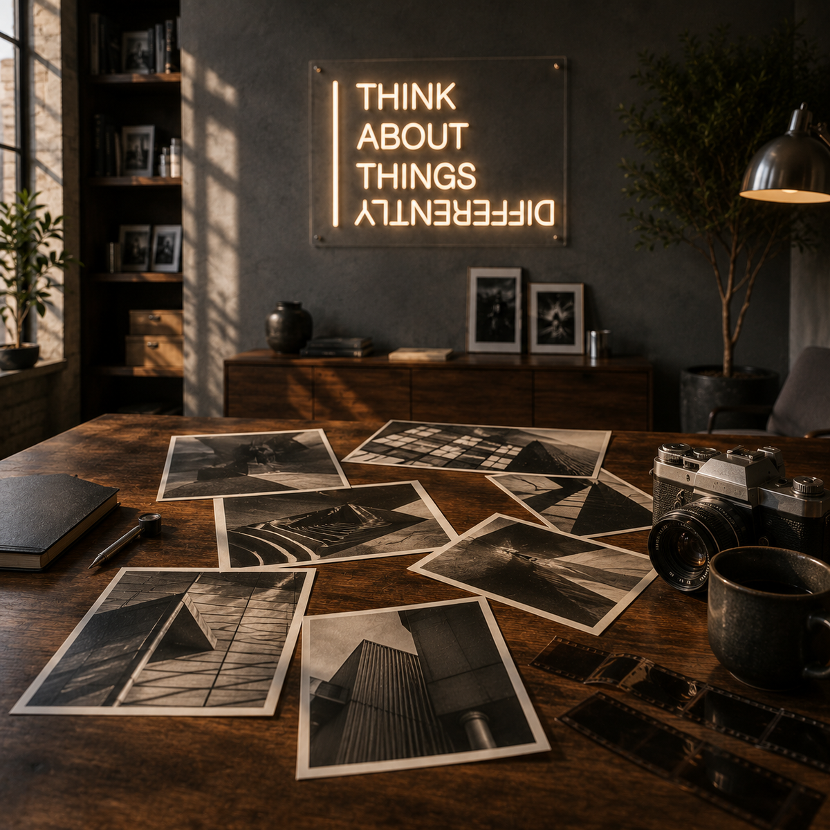 Think About Things Differently - Neon Sign