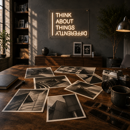 Think About Things Differently - Neon Sign