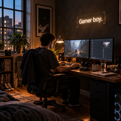 Gamer Boy - Neon Sign