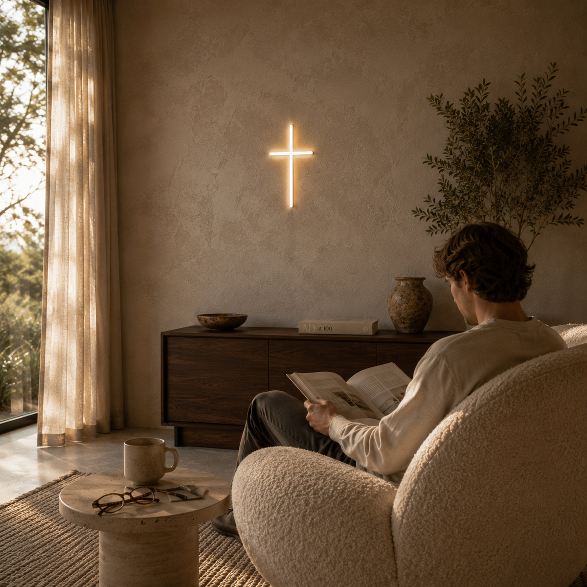 Cross - Neon Sign