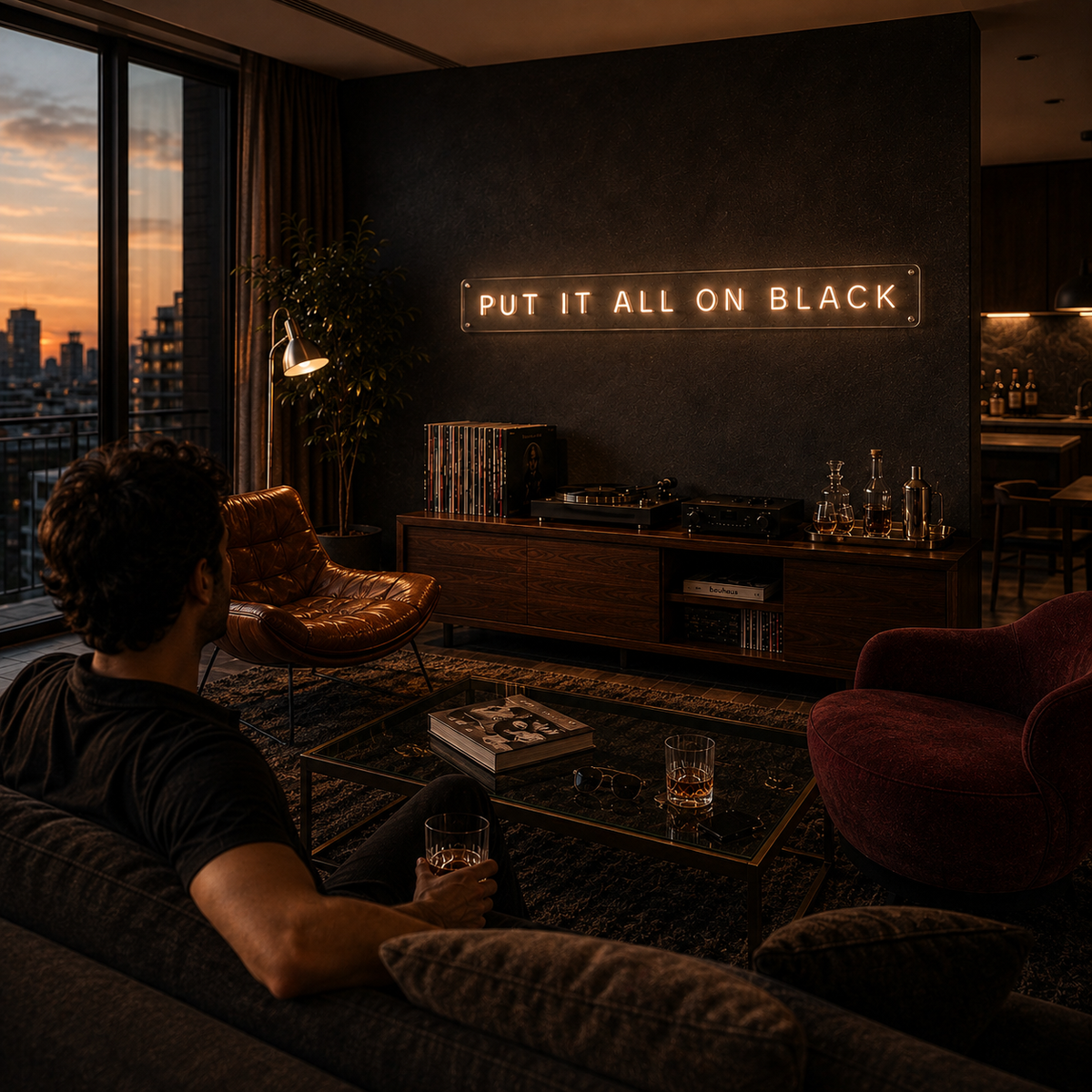 Put It All On Black - Neon Sign