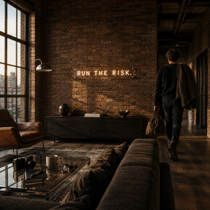 Run The Risk - Neon Sign