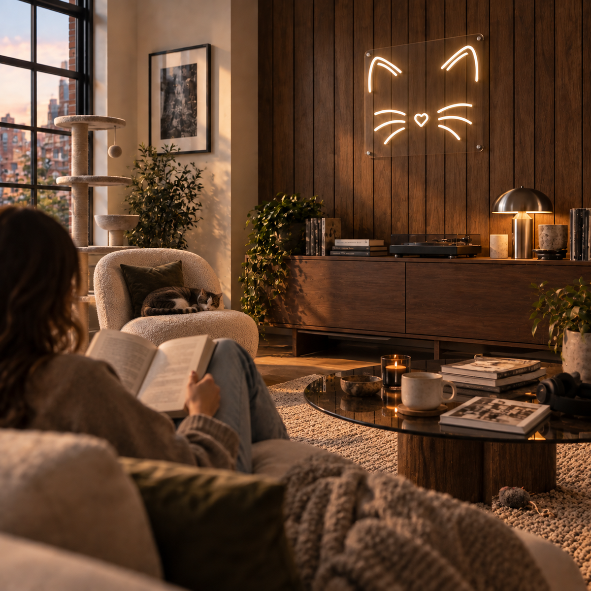 Cat Whiskers - Neon Sign