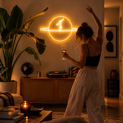Planet Dance - Neon Sign