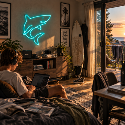 Shark - Neon Sign
