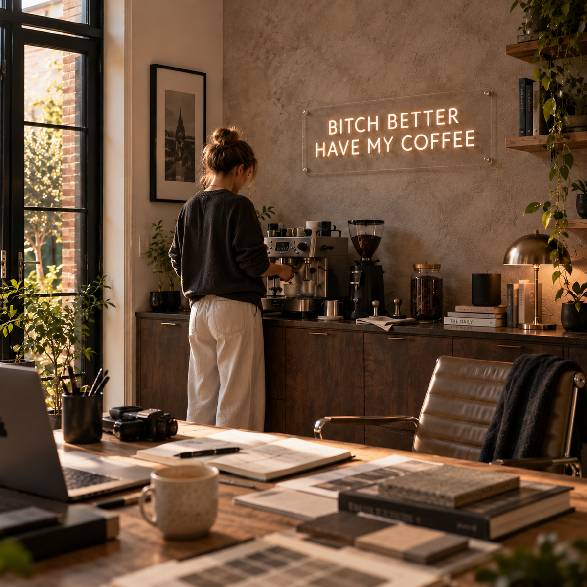 Bitch Better Have My Coffee (Clean) - Neon Sign