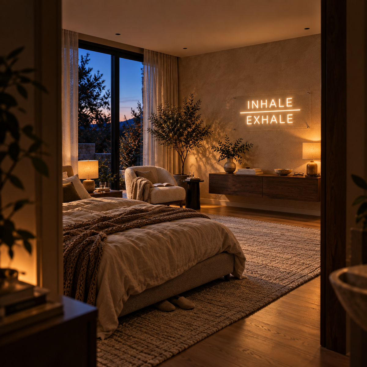 INHALE | EXHALE - Neon Sign