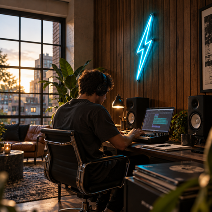 Lightning Bolt - Neon Sign